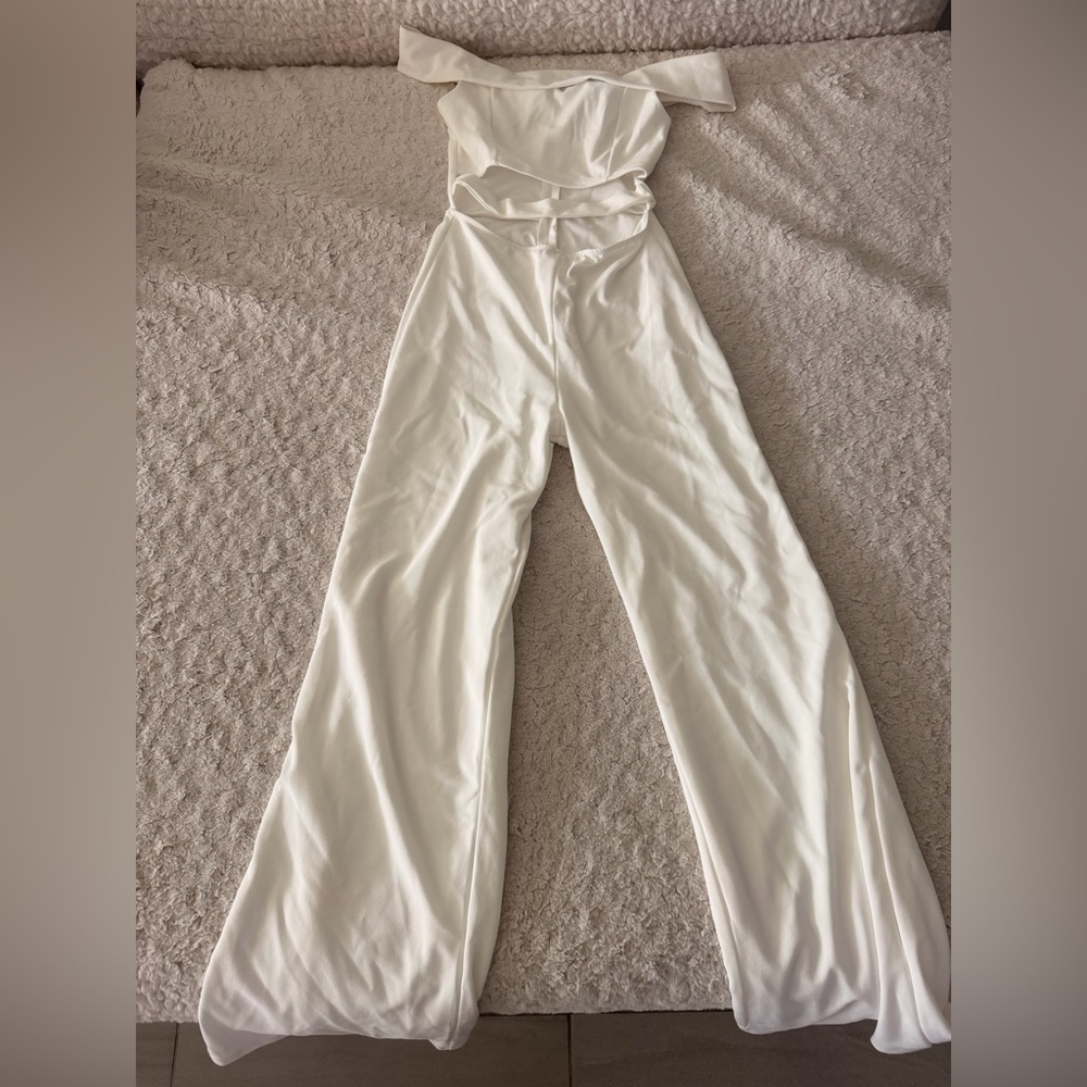 Windsor Chic Cream Jumpsuit